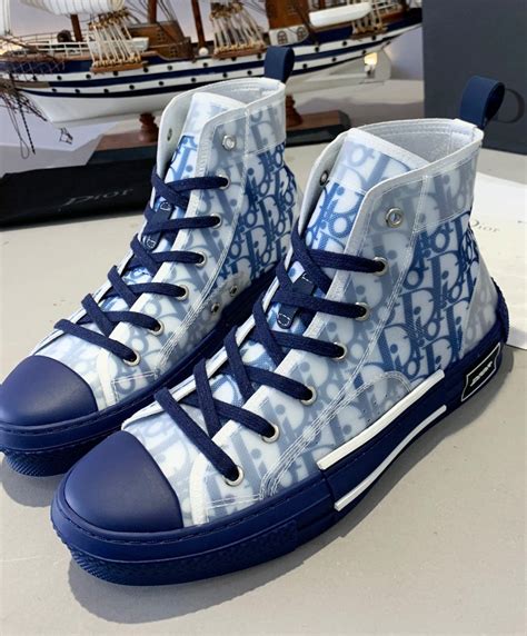 blue high top dior|christian Dior high tops.